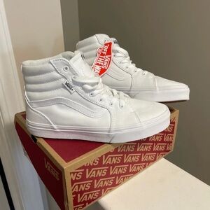 Vans Canvas White High-Tops